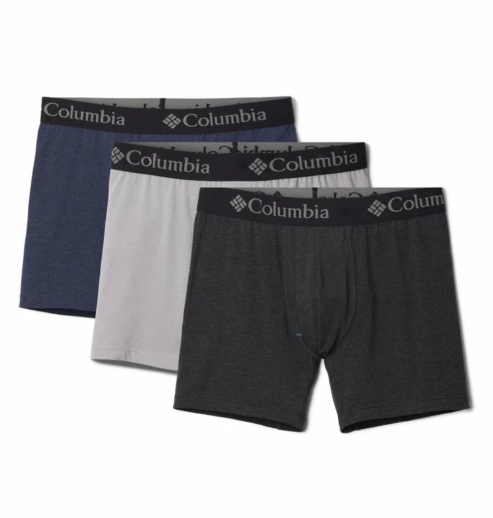 BOXER MASCULINO COLUMBIA PERFORMANCE COTTON/STRETCH 3PK SOLID BOXER BRIEF